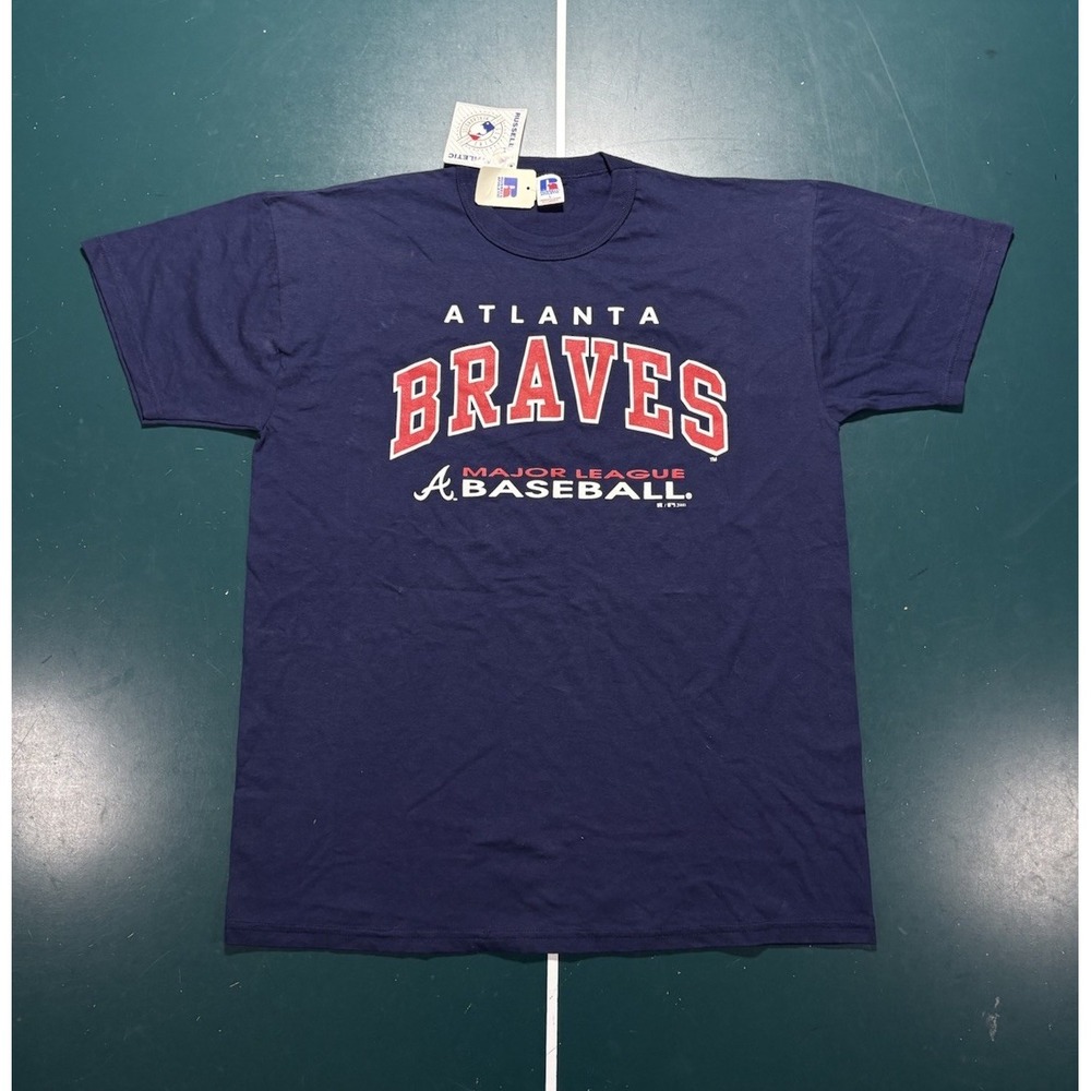 Vintage Russell Athletic Atlanta Braves MLB T-Shirt Men's Large 2000 NWT